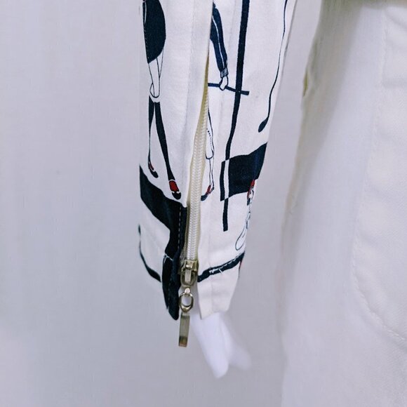 Vintage Tail Parisian Style Zip Up Jacket Size Medium - Picture 4 of 6